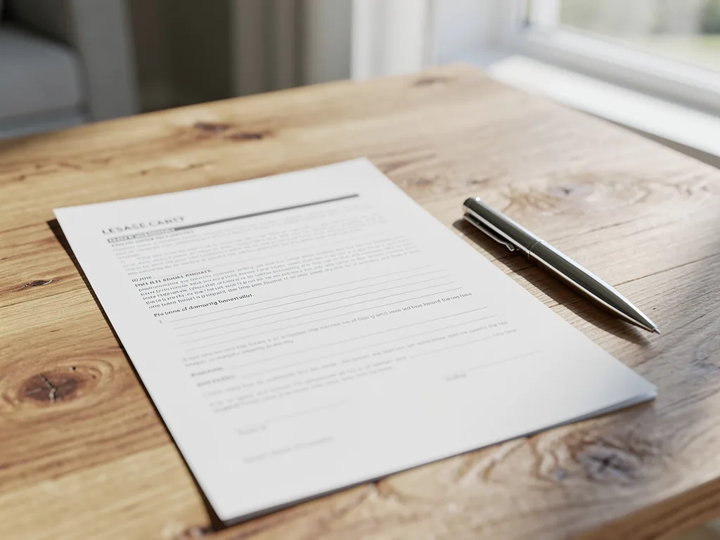 bail de location posé sur une table avec un stylo — contexte juridique punaises de lit locataire propriétaire