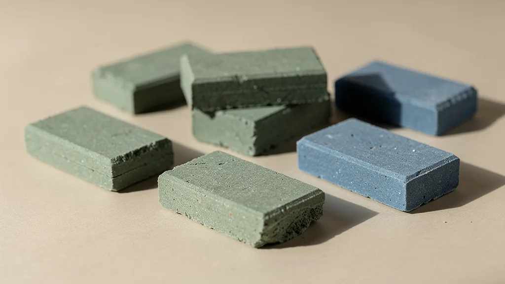 Blocs de raticide anonymes posés à plat
