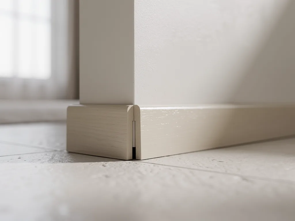 Plinthe de chambre avec petit espace